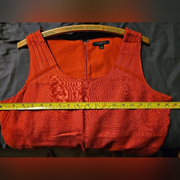 Orange Linen Dress - Picture 5 of 5